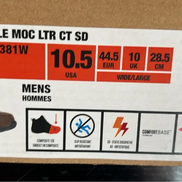 Merrill Jungle Moc, upper leather, composite toe, slip resistant, oil resistant - Picture 3 of 5